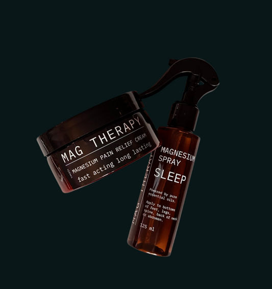 Bundle #5 Magnesium Sleep Spray 125ml + Magnesium Recovery Cream large jar 250g