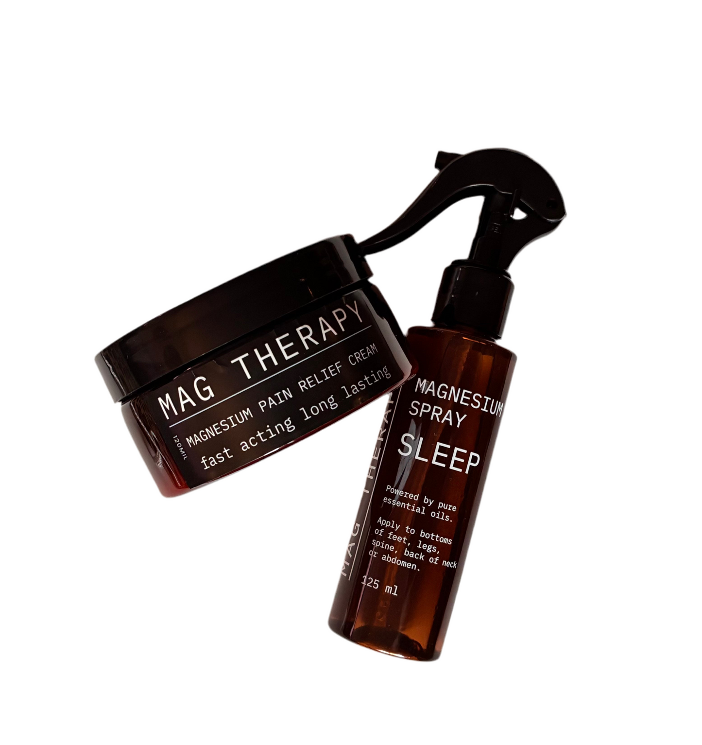 Bundle #5 Magnesium Sleep Spray 125ml + Magnesium Recovery Cream large jar 250g